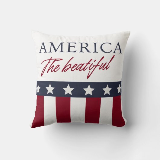 America The Beatiful Patriotic クッション (裏面)