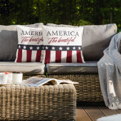 America The Beatiful Patriotic クッション