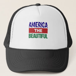 America The Beautiful Topographical Map キャップ