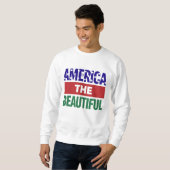 America The Beautiful Topographical Map スウェットシャツ (正面フル)