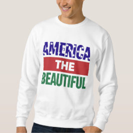America The Beautiful Topographical Map スウェットシャツ