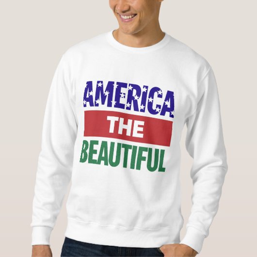 America The Beautiful Topographical Map スウェットシャツ (正面)
