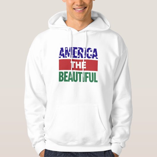 America The Beautiful Topographical Map パーカ (正面)