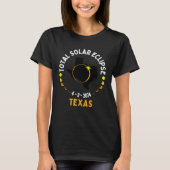 America Totality 04 08 24 Total Solar Eclipse 2024 Tシャツ (正面)