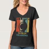 America Totality Solar Eclipse Phases April 8 2024 Tシャツ (正面)