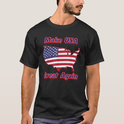 America USAを再素晴らし開 Tシャツ (正面)