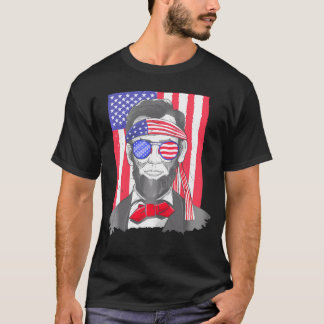 America Usa Abe Lincoln 7月の男の子の4th Tシャツ