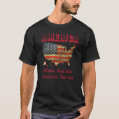 America Where The Second Amendment Protects The Fi Tシャツ (正面)
