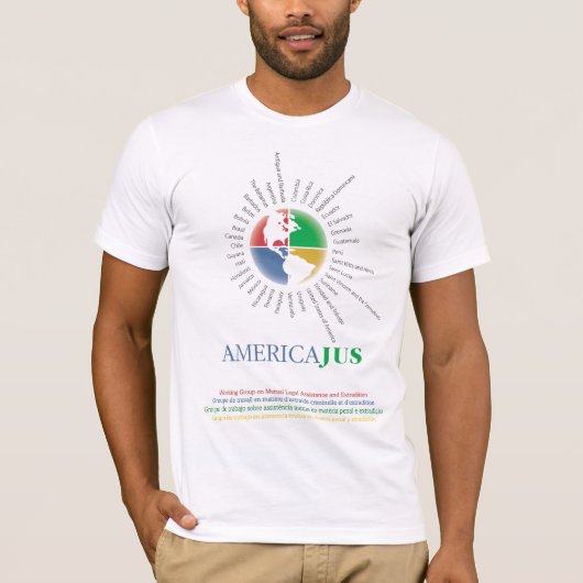 AmericaJusのTシャツ Tシャツ (正面)