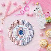 AMERICAN退役軍人7インチラウンド紙プレート ペーパープレート (パーティー)