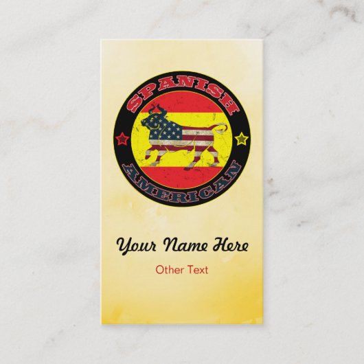 American スペインの Bullカスタム Business Card 名刺 (正面)