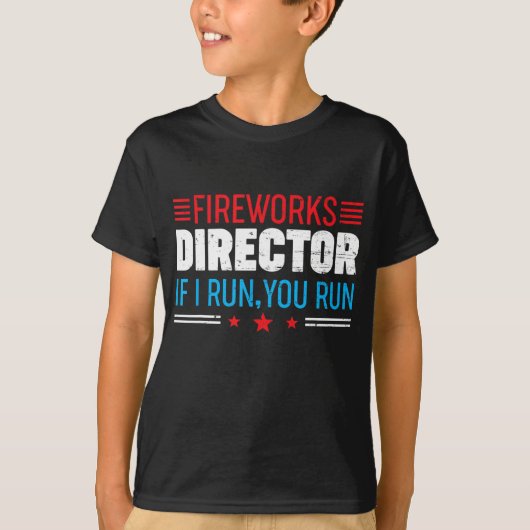 American 素晴らし Fireworks Director I もし走 You走. Tシャツ (正面)