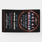 American 素晴らし Total 太陽の Eclipse表示パーティー 横断幕 (横)