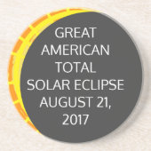 American 素晴らし Total Eclipseのカス太陽のタマイズ コースター (正面)