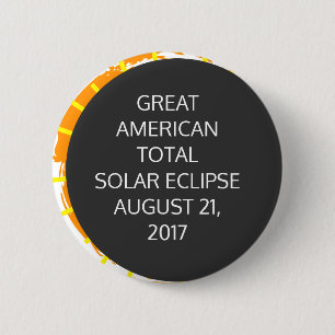American 素晴らし Total Eclipseのカス太陽のタマイズ 缶バッジ