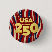 American 250th Birthday Anniversary 2026  缶バッジ (正面)