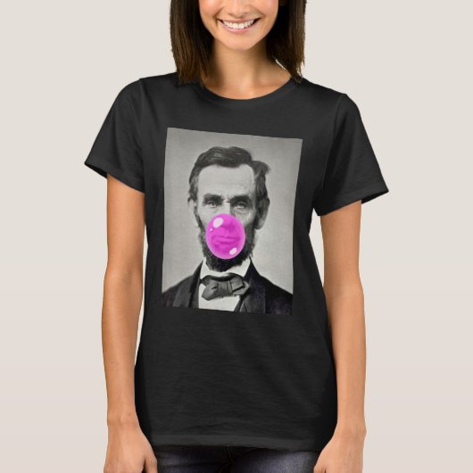 American Abraham Lincoln Eyes Flag Country 1 Tシャツ (正面)