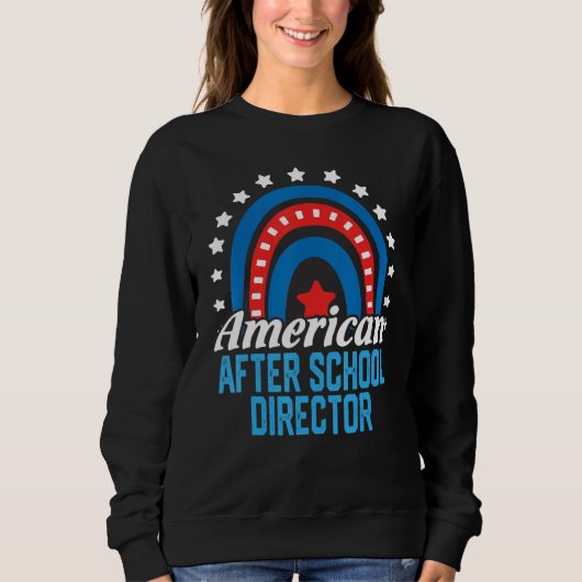 American After School Director Rainbow Usa Flag 4t スウェットシャツ (正面)