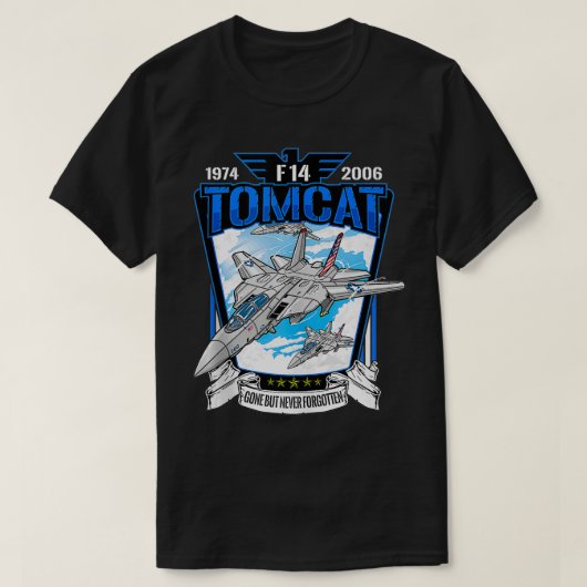 American Aircraft F14 Tomcat fighter jet for Airsh Tシャツ (デザイン正面)