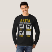 American Akita Guide To Training  Dog Mom Dad Tシャツ (正面フル)