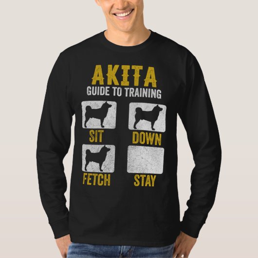 American Akita Guide To Training  Dog Mom Dad Tシャツ (正面)