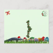 American Alligator Christmas Postcard ポストカード (裏面)