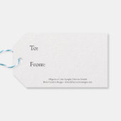 American Alligator – Lake Apopka Wildlife Drive ギフトタグ (裏面横)