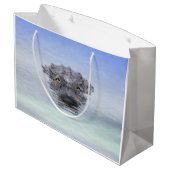 American Alligator – Lake Apopka Wildlife Drive ラージペーパーバッグ (裏面アングル)