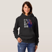 American And Australian Mix DNA Flag Heritage パーカ (正面フル)