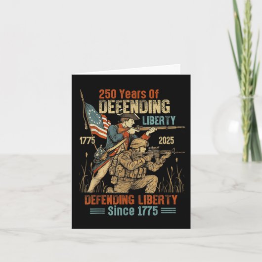 American Army 250th Anniversary Defending Liberty  カード (正面)