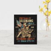 American Army 250th Anniversary Defending Liberty  カード (黄色い花)