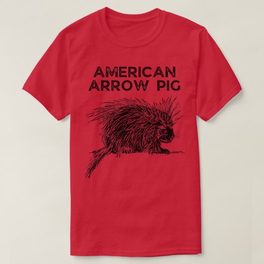 American Arrow Pig Wrong Animal Name - Funny Anima Tシャツ (デザイン正面)