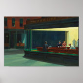 AMERICAN ARTIST Edward Hopper Nighthawks 1942 ポスター (正面)