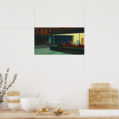 AMERICAN ARTIST Edward Hopper Nighthawks 1942 ポスター (キッチン)
