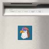American Bald Eagle Mullet 4th Of July Funny Usa  マグネット (インサイチュ (食洗機))