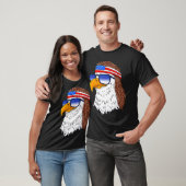 American Bald Eagle Mullet 4th Of July Funny Usa  Tシャツ (ユニセックス)