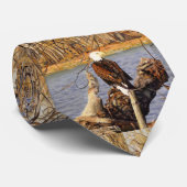 American Bald Eagle Perched on a Log ネクタイ (ロール)