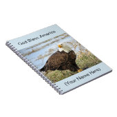 American Bald Eagle Photo on an 8 x 10 Journal ノートブック (右側)
