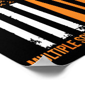 American Baseball Sports Multiple Sclerosis Awaren ポスター (角)