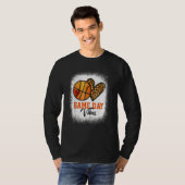 American Basketball Game Day Vibes Basketball Mom Tシャツ (正面フル)