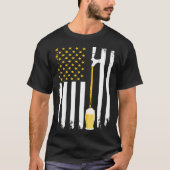 American Beer Flag International Beer Day Tシャツ (正面)