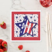 American Birthday 2026 Star Paper Napkin スタンダードランチョンナプキン (インサイチュ)