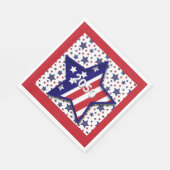 American Birthday 2026 Star Paper Napkin スタンダードランチョンナプキン (角)