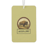 American Bison Dark Khaki Auto/Truck Air Freshener カーエアーフレッシュナー (裏面)