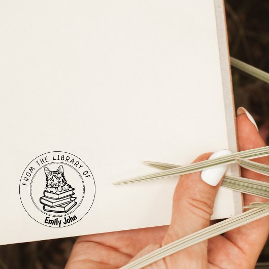 American Bobtail Catの蔵書 ラバースタンプ