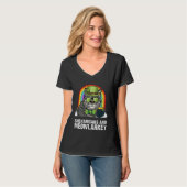 American Bobtail Cat Meowlarkey St Patricks Day Tシャツ (正面フル)