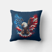 American Bold Eagle Flag Colors クッション (裏面)