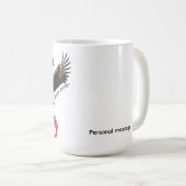American Bold Eagle Patriotioc USA 250 Years コーヒーマグカップ (正面右)