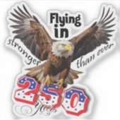 American Bold Eagle Patriotioc USA 250 Years シール (正面)