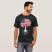 American Born Italian Roots America Grown With Ita Tシャツ (正面フル)